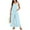 Light Blue, variant on Hvot&aat Women's 2025 Summer Cotton Linen Jumpsuits Casual Loose Sleeveless Split Wide Leg Pants Romper Overalls with Pockets