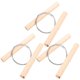thumbnail image 2 of Steel Wire Clay with Wood Handle for Shaping Easy to Use DIY Pottery Tools 3pcs, 2 of 5