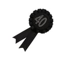 thumbnail image 2 of Cinta Roseta Insignia Glitter 40 Sunnimix Fiesta De Cumpleaños Favor Negro, 2 of 6