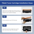 thumbnail image 5 of TN660 High Yield Toner Cartridge Replacement for Brother Toner TN660 TN-660 TN630 Compatible with HL-L2300D L2305W L2320D L2340DW MFC-L2680W L2700DW L2720DW L2740DW Brother Laser Printers, 5 of 8