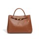 thumbnail image 1 of Bolso retro de gran capacidad, bolso tejido a mano para mujer, bolso de mano versátil para ir al trabajo, bolso bandolera informal de moda, 1 of 6