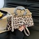thumbnail image 1 of Bolso de mano con estampado de leopardo para mujer, bolso de hombro de cuero a la moda, bolso de compras versátil, 1 of 8