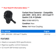 thumbnail image 2 of Coolant Hose Connector - Compatible with 2009 - 2010, 2012 - 2013 Audi TT Quattro 2.0L 4-Cylinder, 2 of 2