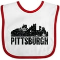 thumbnail image 3 of Inktastic Pittsburgh Skyline Grunge Boys or Girls Baby Bib, 3 of 4