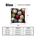thumbnail image 5 of Baseball Elegant Velvet Throw Pillow Covers - Set of 2, Decorative Bed Pillow Cases with Unique Patterns for Home Decor, Available in 16x16, 18x18, and 20x20 Inches, 5 of 6