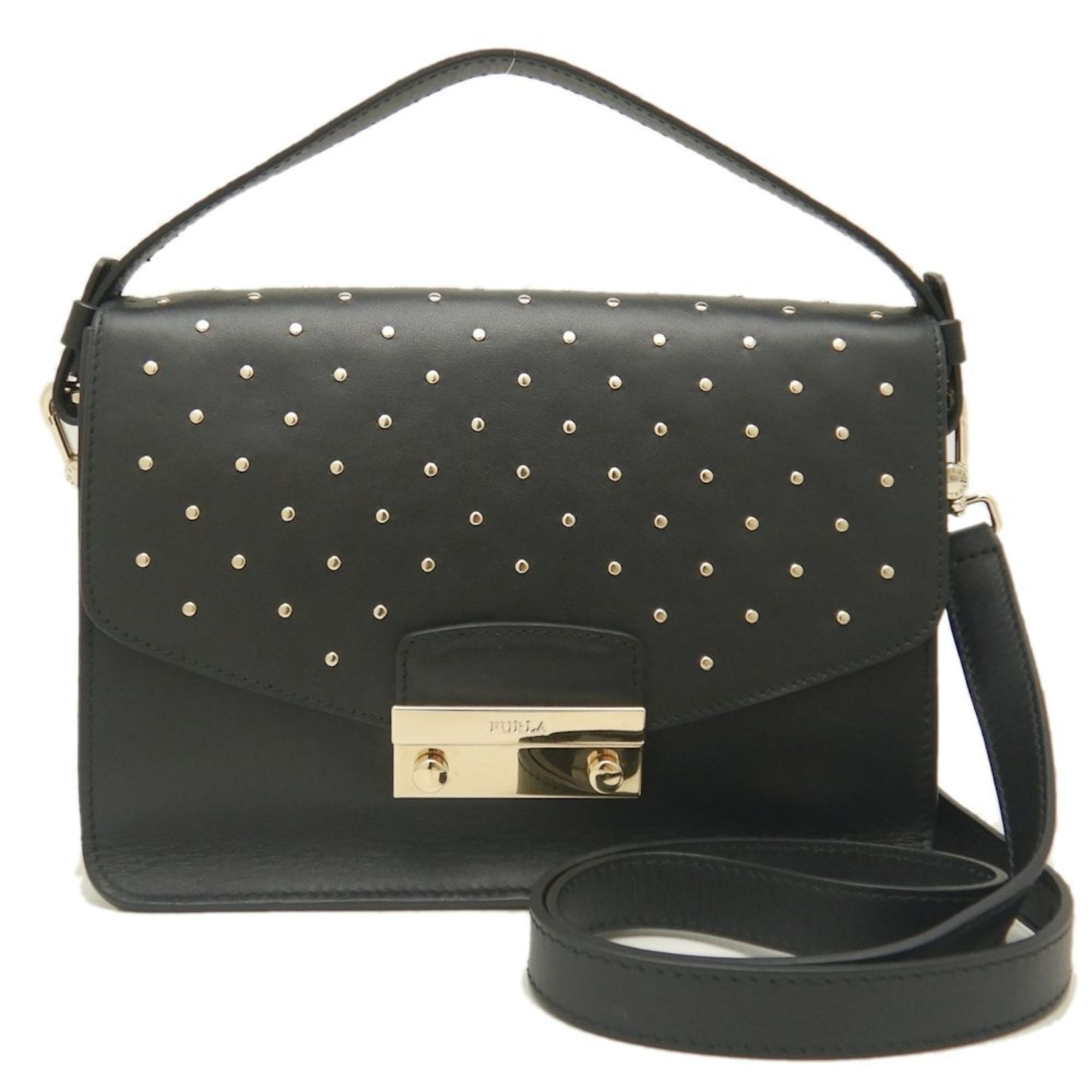 See By Chloé❁⃘*. ボストンバッグ NWT See by Chloe - Hana Star-Studded Leather Bag - black