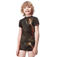 thumbnail image 2 of Horror Freddy Krueger Boys 2-Piece Swimsuit Set, Short Sleeve Rash Guard & Swim Trunks, 2 of 7