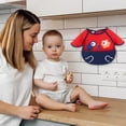 thumbnail image 3 of Xihbxyly Babero Antimanchas Sprout Baby, Diseño de Manga Larga con Recogedor de Comida, Tejido de Poliéster Fácil de Limpiar, Ideal para Comer y Actividades Al Aire Libre, Lavable a Máquina, Talla Ún, 3 of 4