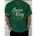thumbnail image 5 of Jesus Is King John 14:6 T-Shirt – Bold Christian Faith Graphic Tee for Men and Women, Bible Verse Statement Shirt with Back Print, 5 of 7