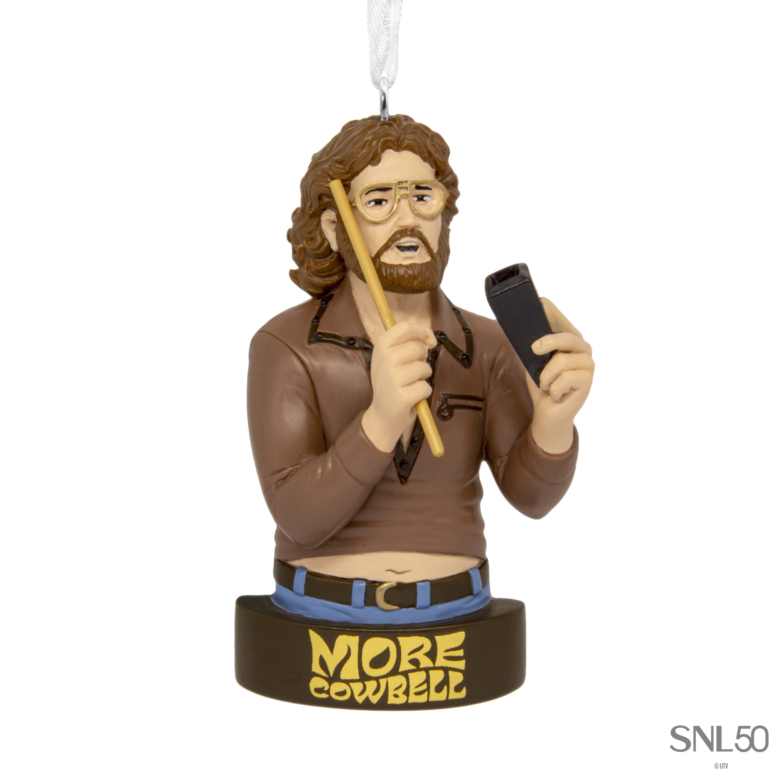 Hallmark Christmas Ornament (Saturday Night Live Cowbell), 1 Count, 1 Count