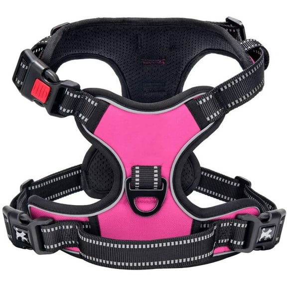 ARMODORRA Dog Harness No-Pull Adjustable Safe Comfort Pet Vest Easy Control for Small Medium Large Dogs,Pink M