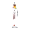 thumbnail image 3 of PATLOLLAV Wind Chimes ,Metal Pendant Creative Glass Painted bell, Lucky Double Wings Owl and Beads Hanging Chime for Good Luck, Safe, Home Garden Patio Hanging Decoration Gift, 3 of 5