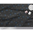 thumbnail image 3 of Soimoi Black Cotton Voile Fabric Triangle & Star Print Fabric by the Yard 42 Inch Wide, 3 of 3