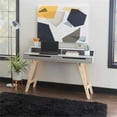 thumbnail image 2 of Linon Hoyt Two Tone Wood Desk Open Storage and 2 Drawers in Gray/Natural, 2 of 15