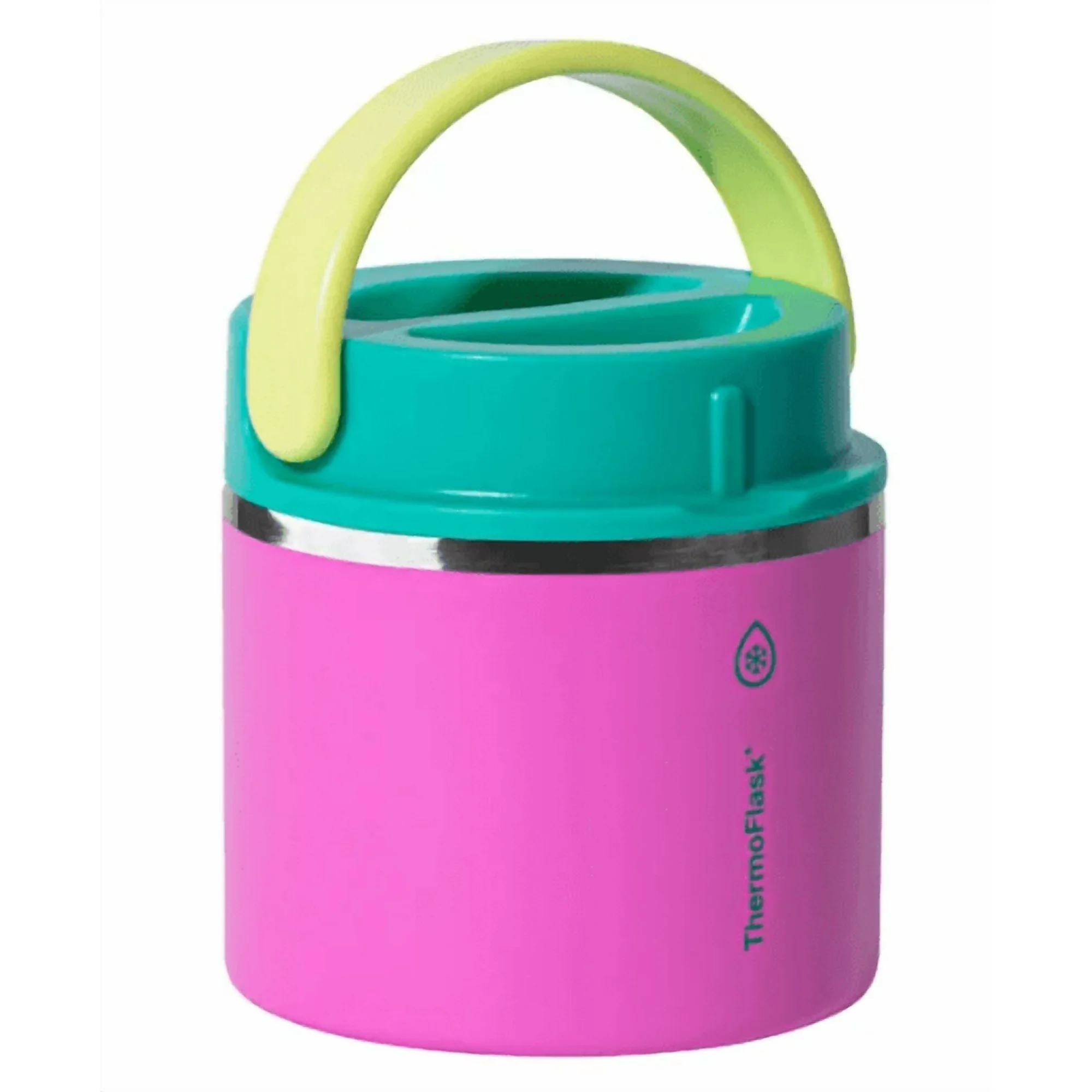 Thermoflask 20 oz Insulated Food Jar, 2-Pack, Pink and Blue, Hot 12 Hours Cold 24 Hours (Pink and Yellow)