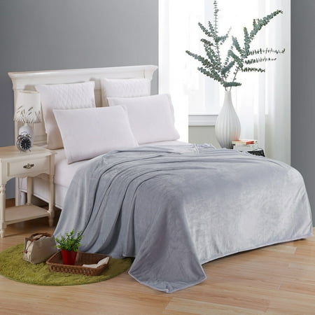 Ultra Soft Coral Fleece Blanket Warm Sofa Cover Fuzzy Flannel Fur All Season Premium Bed Blanket Gray Twin Ultra Soft Coral Fleece Blanket Warm Sofa Cover Fuzzy Flannel Fur All Season Premium Bed Blanket Gray Twin