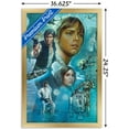 thumbnail image 3 of Star Wars: A New Hope - Celebration Mural Wall Poster, 14.725" x 22.375", Framed, 3 of 3