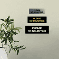 thumbnail image 4 of Basic Please No Soliciting Sign (Black Gold) - Large, 4 of 5