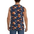 thumbnail image 4 of Bingfone Cute Foxes Pattern Men's Tank Tops Workout Sleeveless Tee Shirts Running Beach Tanks for Men-Medium, 4 of 8