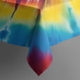 thumbnail image 5 of Colorful Tie Dye Mandala Pattern Square Tablecloth,Waterproof Square Table Cover,Wipeable Spillproof Washable Table Cover for Home Kitchen Party Decor 60"x60"(152x152cm), 5 of 6