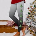 thumbnail image 2 of Christmas Leggings Women Funny Cute Xmas Print Elastic Waist Fall Tights Stretchy Tummy Control Yoga Pants, 2 of 4