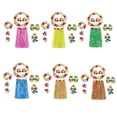 thumbnail image 3 of Jumpingount Hermosas guirnaldas, Hula, Kit de accesorios para disfraz, ropa inferior, vestido elegante, pajitas, faldas, decoración de fiesta de Accesorios de disfraces Azul Jumpingount AP011876-04, 3 of 6
