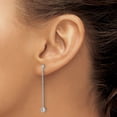 thumbnail image 3 of 14k White Gold 1/4 carat Lab Grown Diamond VS/SI+ G+ Complete Dangle Post Earrings, 3 of 4