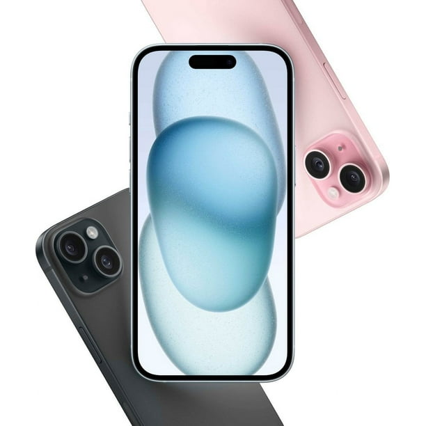 Apple iPhone 15 Plus Reacondicionado, Completamente Desbloqueado, 256 GB, Color Negro