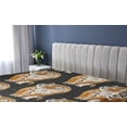 thumbnail image 5 of Ambesonne Wild Life Fitted Sheet, Exotic Jungle Tiger Boho, Queen Size, Charcoal Grey Amber, 5 of 5