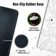 thumbnail image 5 of Large Gaming Mouse Pad with Stitched Edges, Minimalist Topographic Map Desk Mat, Extended XL Mousepad with Anti-Slip Base, Cool Desk Pad for Keyboard and Mouse, 31.5 x 11.8 in, White, 5 of 6