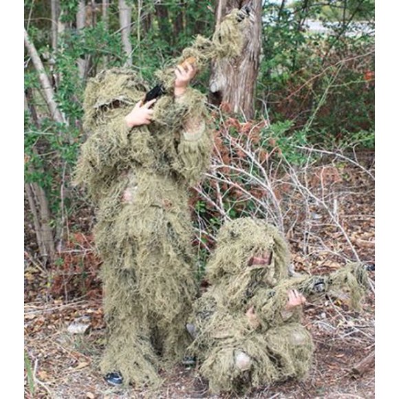 5 Piece Ghillie Suit Desert - Youth Large