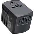 thumbnail image 1 of International Travel Adapter, Global Travel Charger with 4 USB Ports Power Adapter, 1 of 4