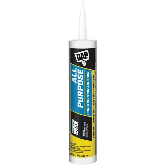 2pk Dap 27501 DynaGrip All Purpose Interior Construction Adhesive, 10.3 Oz
