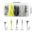 thumbnail image 3 of Cebo Suave Kit Señuelo Accesorios Pesca Gancho para Salada Dulce, 3 of 9