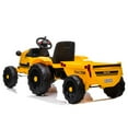 thumbnail image 7 of Ktaxon Kids Ride On Tractor Car 12V Battery Powered Agricultural Vehicle with R/C Yellow, 7 of 7