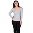thumbnail image 2 of RWB Womens Long Sleeve Summer Sweater Dress Grey Small, 2 of 3