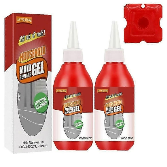 2x Mildew Removing Gel Mold Magic Remover Home Wall Tile Glass Glue Cleaning UK