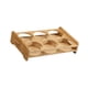 thumbnail image 4 of Soporte para vasos de cristal, bandeja para tazas con organizador de 6 orificios, base para vasos. L, 4 of 9