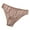 Brown, variant on Women Underpants Low-waist Seamless Floral Lace Trim Silky Stretchable Panties Daily Wear Honeymoon Wedding Night Thong