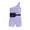 Purple, variant on WEIYLL Girls Romper Sleeveless Solid Ribbed Off Shoulder Belt Waist Bag Outfits Light Blue Toddler Overalls for 4-5 Years