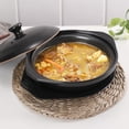thumbnail image 2 of 1pc Ceramic Casserole Non Stick Bibimbap Pot Soup Pot Braised Chicken Cooking Pot, 2 of 9