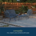 thumbnail image 4 of Novogratz Poolside Gossip, Ola 4 Piece All Steel Conversation Set, French Blue, 4 of 9