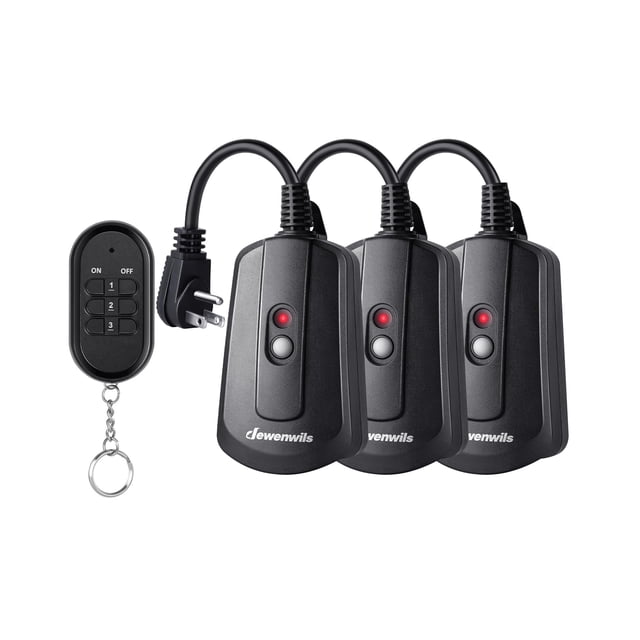 Kit de toma de control remoto inalámbrico DEWENWILS, paquete de 3