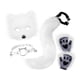 thumbnail image 4 of Conjunto de collar y cola de animal para disfrazarse de animales, fiestas temáticas, hermosa máscara de Halloween Blanco, 4 of 9