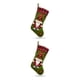 thumbnail image 3 of Calcetín de Navidad Injueey decoración colgante rojo verde gris, 3 of 6