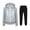 Gray, variant on Joau Women Two Piece Matching Outfits Workout Sets Casual Long Sleeve Zip Up Hoodie Sweatshirt Jacket & Long Sweatpants Fall Winter Tracksuit Set