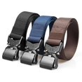 thumbnail image 3 of Bangcool Ceinture en Nylon pour Hommes, Grand, à Dégagement Rapide, Sangle Ajustable, Ceinture de Travail pour l'Extérieur, 3 of 10