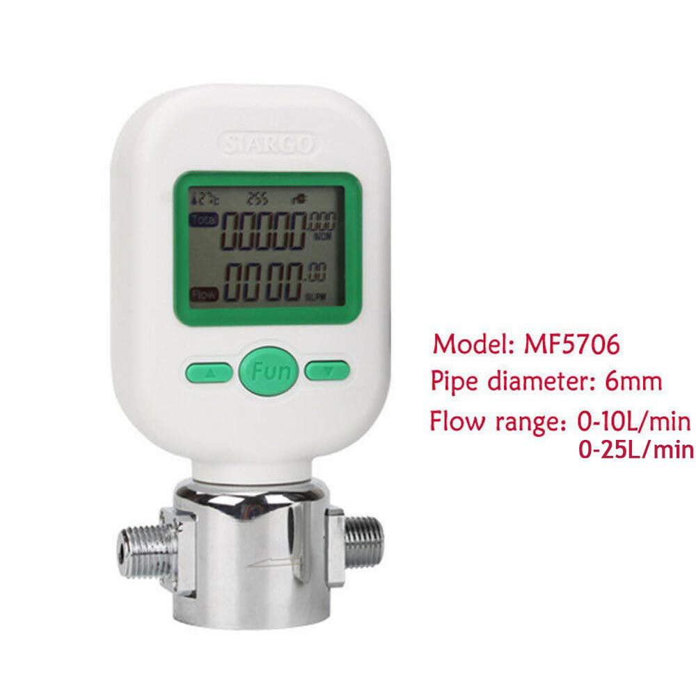 Professional 200L/min Digital Protable Gas Air Nitrogen Oxygen Flow Meter MF5712 