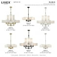 thumbnail image 3 of Livex Lighting Rubix 5 Light Chandelier in Bronze, 3 of 10