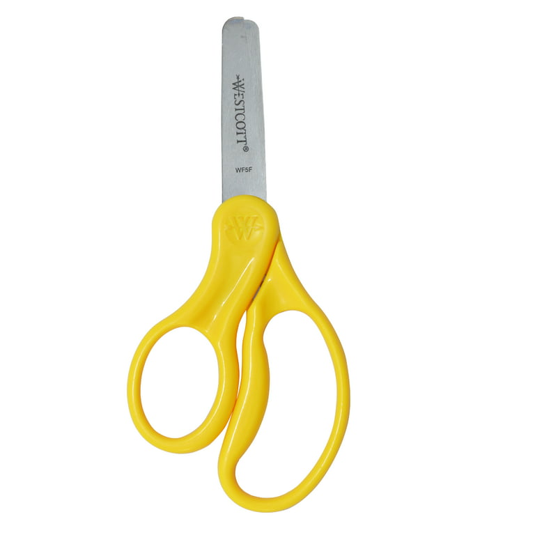 Westcott 13130 Right- and Left-Handed Scissors, Kids' Scissors, Ages 4-8, 5-Inch Blunt Tip, Assorted